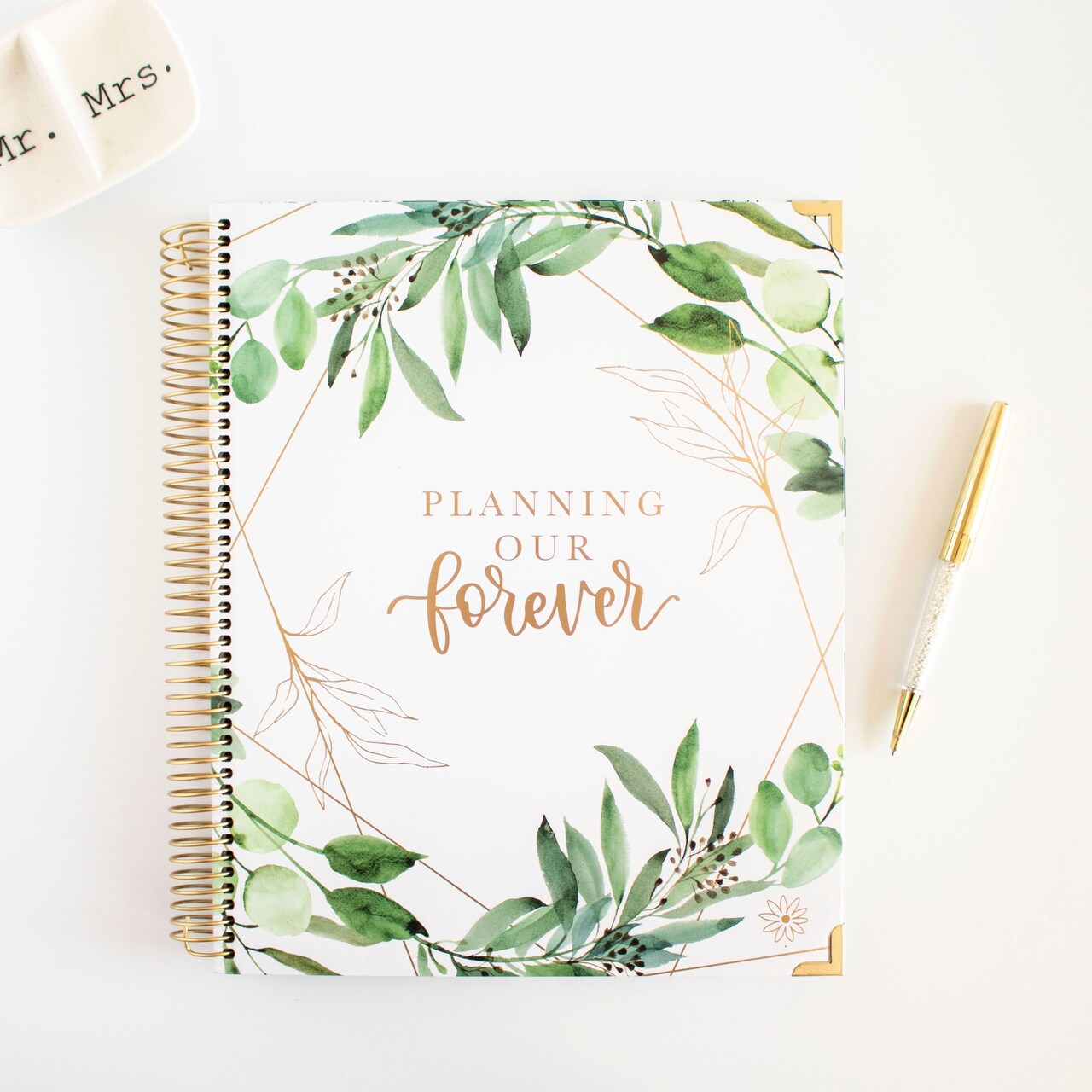 bloom daily planners Wedding Planner & Calendar, 9" x 11", Planning Our Forever